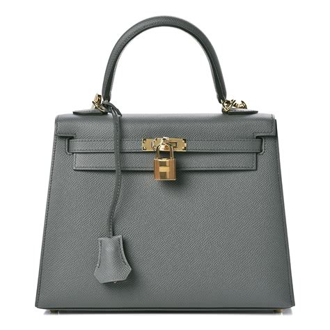 HERMES Epsom Kelly Sellier 25 Vert Amande 